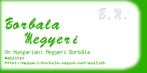 borbala megyeri business card